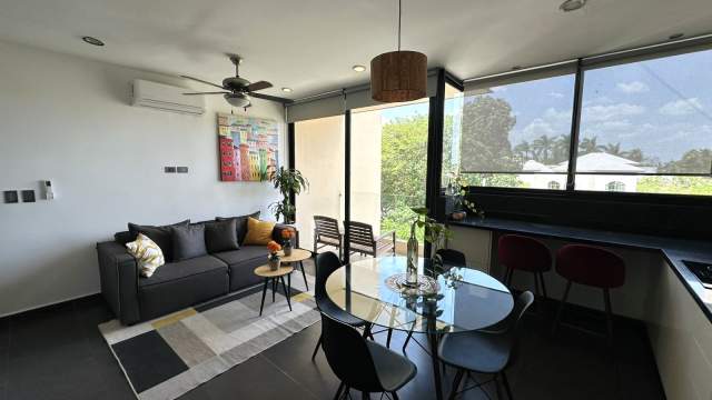 Departamento con o sin muebles, de 1 recámara, 1.5 baños, en Northown.