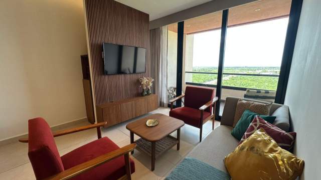 Departamento amueblado, de 2 recámaras, en Baltia.