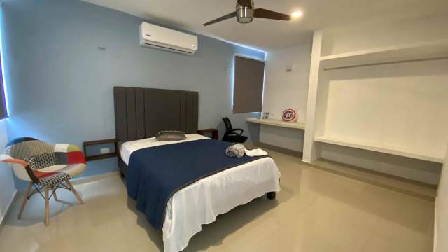 Departamento amueblado, de 1 recámara, con servicios incluidos, a una cuadra del mayabus.