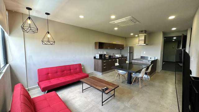 Departamento amueblado, de 1 recámara, en Buyán.
