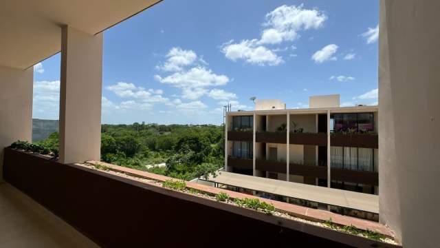 Departamento de 2 recámaras, a estrenar, en Temozón Norte.