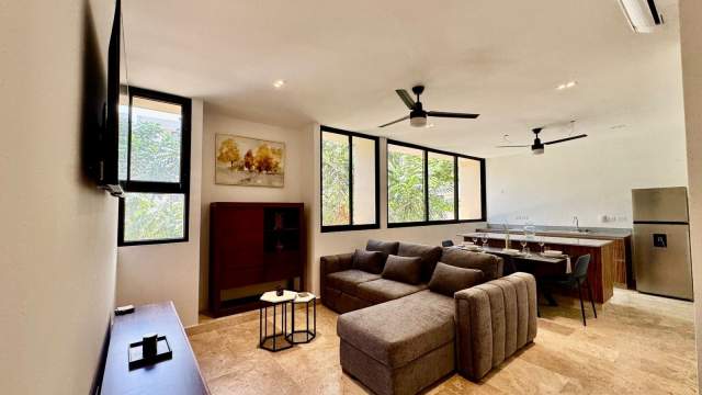 Estrena departamento de 1 recámara, 1.5 baños, en Temozón Park.