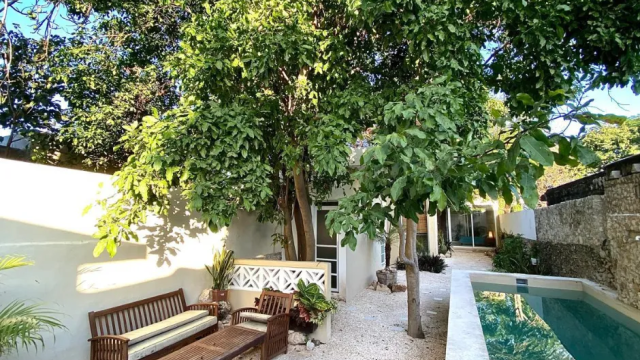Encantadora casa colonial en el corazón del barrio de Santiago, Mérida.