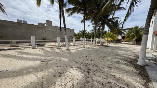 Terreno en segunda fila, frente al mar en San Benito, Yucatán.