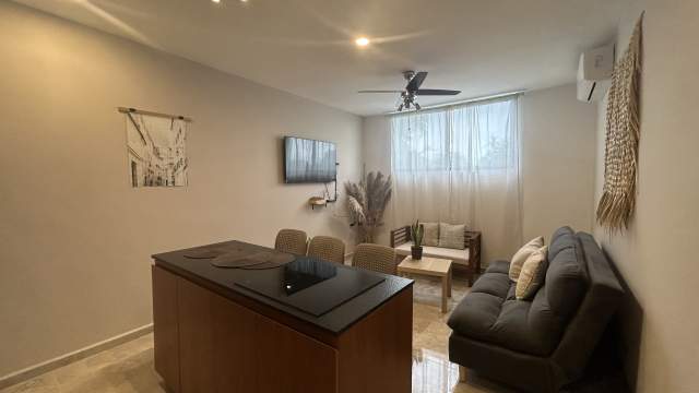 Departamento de 1 recámara, amueblado, con amenidades en Montebello.