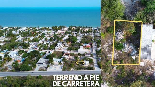¡Terreno en venta! a 300 metros del mar en Chelem, Yucatán.