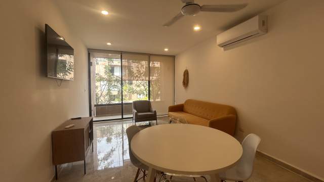 Departamento de 2 recámaras, amueblado, en Homu Temozón.