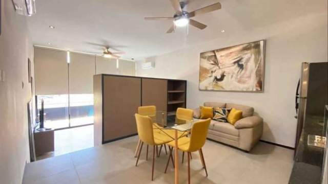 Departamento tipo estudio en Burea, a una calle de la Av. Temozón.