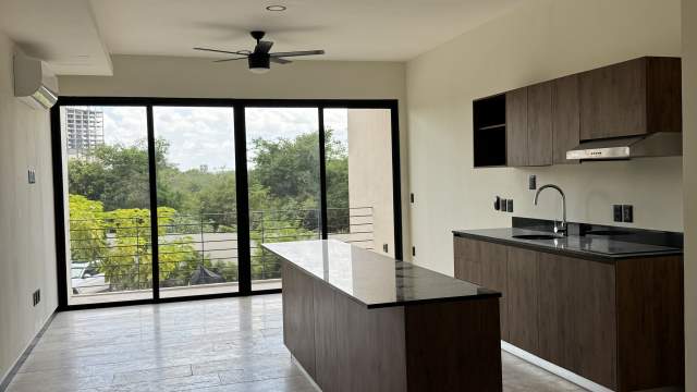 Departamento de 1 recámara, con amenidades y acabados modernos, en Santa Gertrudis Copo.