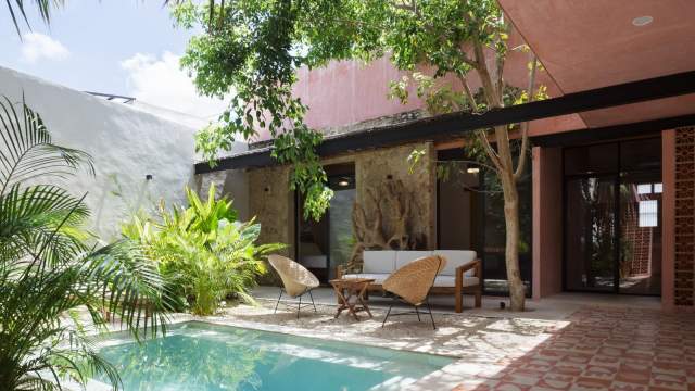 Casa colonial equipada, de 1 planta, en el Centro de Mérida.