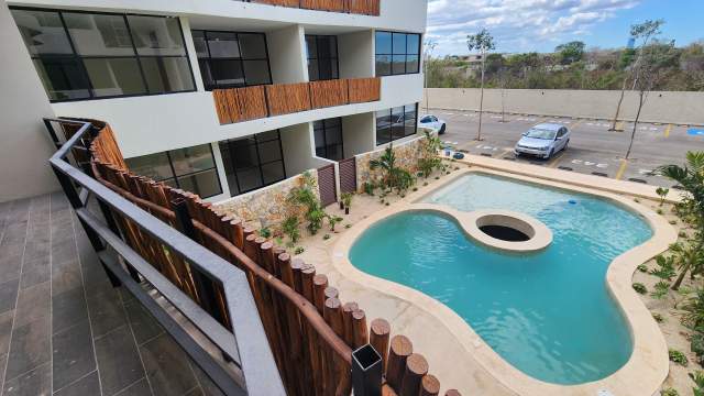 Departamento amueblado, en Planta Baja, de 2 recámaras y amenidades.