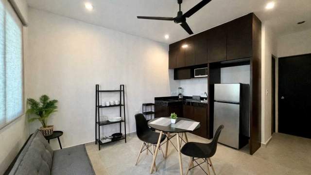 Departamento amueblado, de 1 recámara, con servicios incluidos.