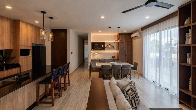 Departamento de 2 recámaras, entrega inmediata, con amenidades, en Temozon Norte.