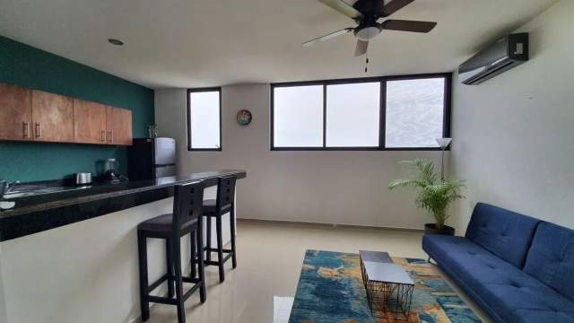 Departamento de 1 recámara, amueblado, en Temozón.