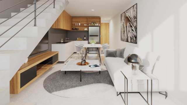 Loft de 1 recámara con rooftop y amenidades, en Temozón Norte.