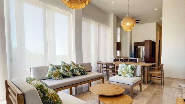 Departamento en PLANTA BAJA, amueblado, de 3 recámaras, en Telchac Puerto.