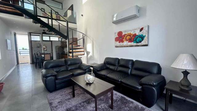 Loft amueblado, en privada residencial con amenidades.