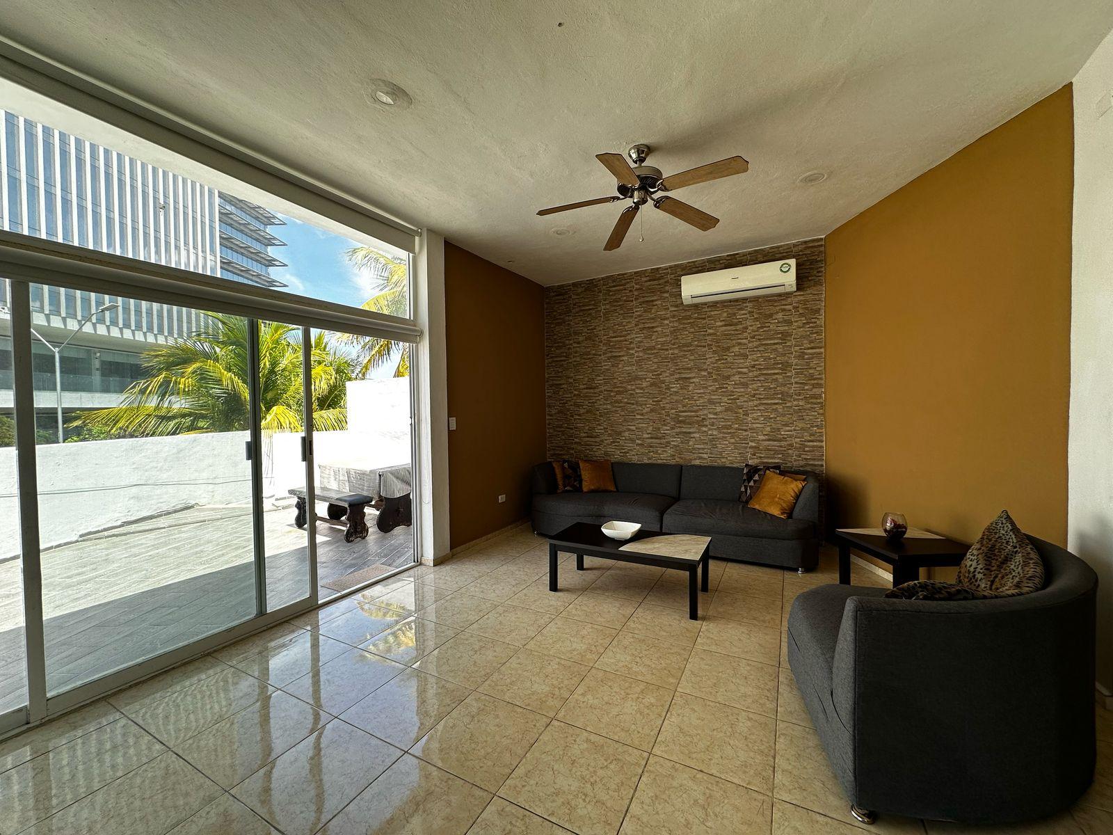 Amplio departamento amueblado, en campestre, frente MID Center.
