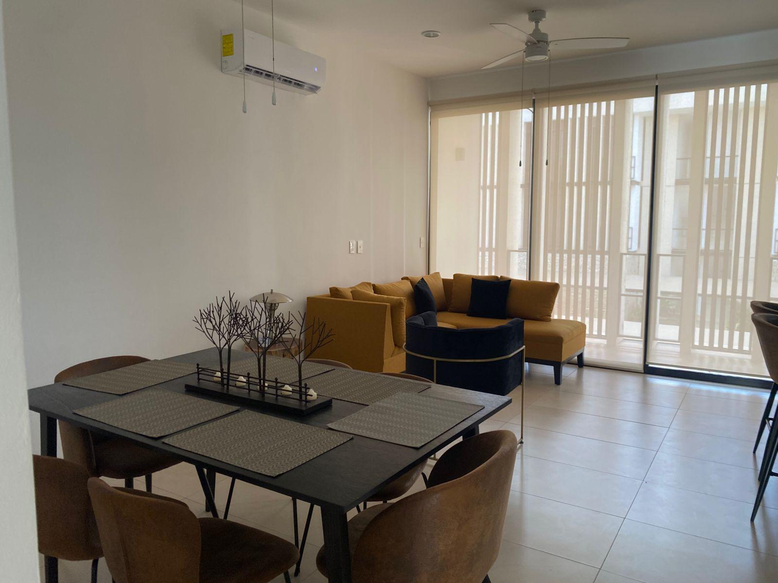 Departamento de 2 recámaras, amueblado, en privada con amenidades.
