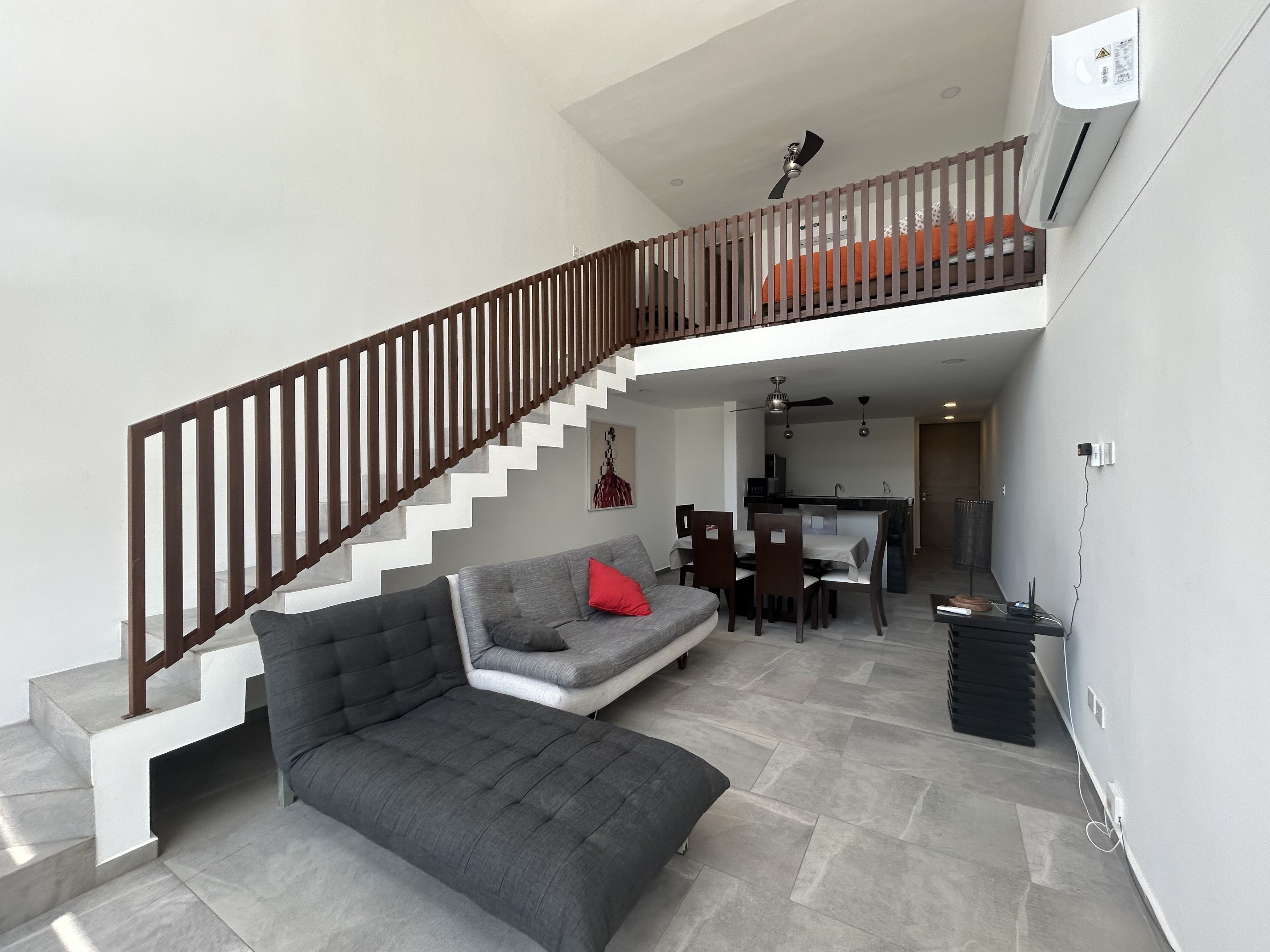 Loft de 1 recámara, amueblado, en privada con amenidades.