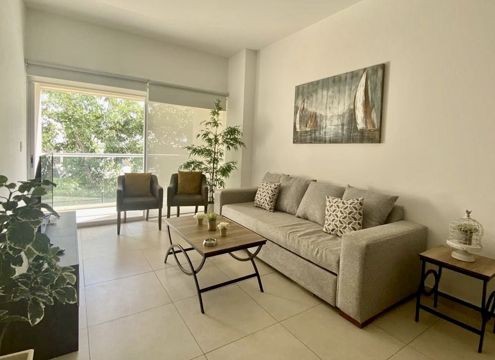 Departamento a la venta en torre Oceana, de 1 recámara, amueblado.