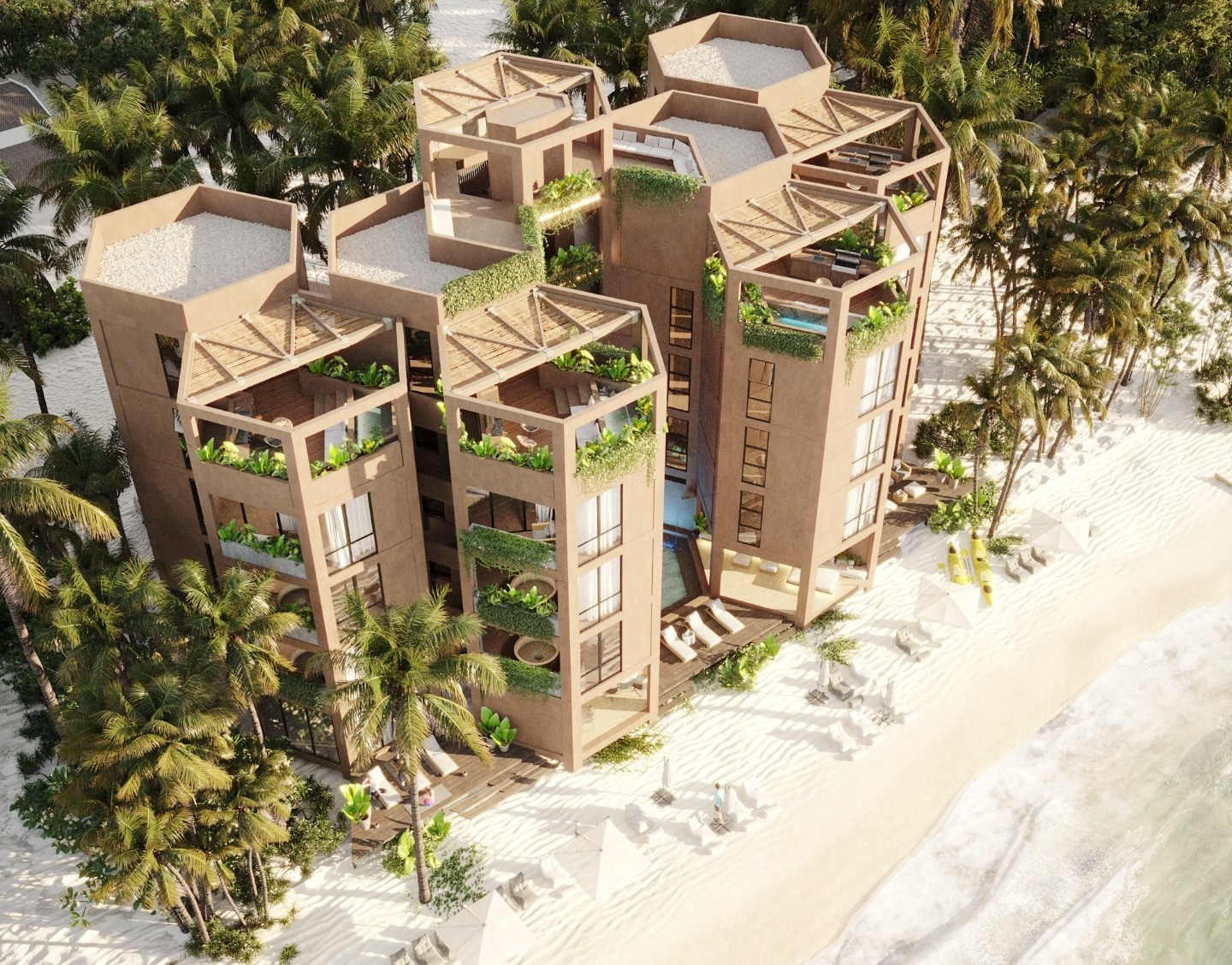 Penthouse de 3 recámaras, con vista al mar, en preventa.