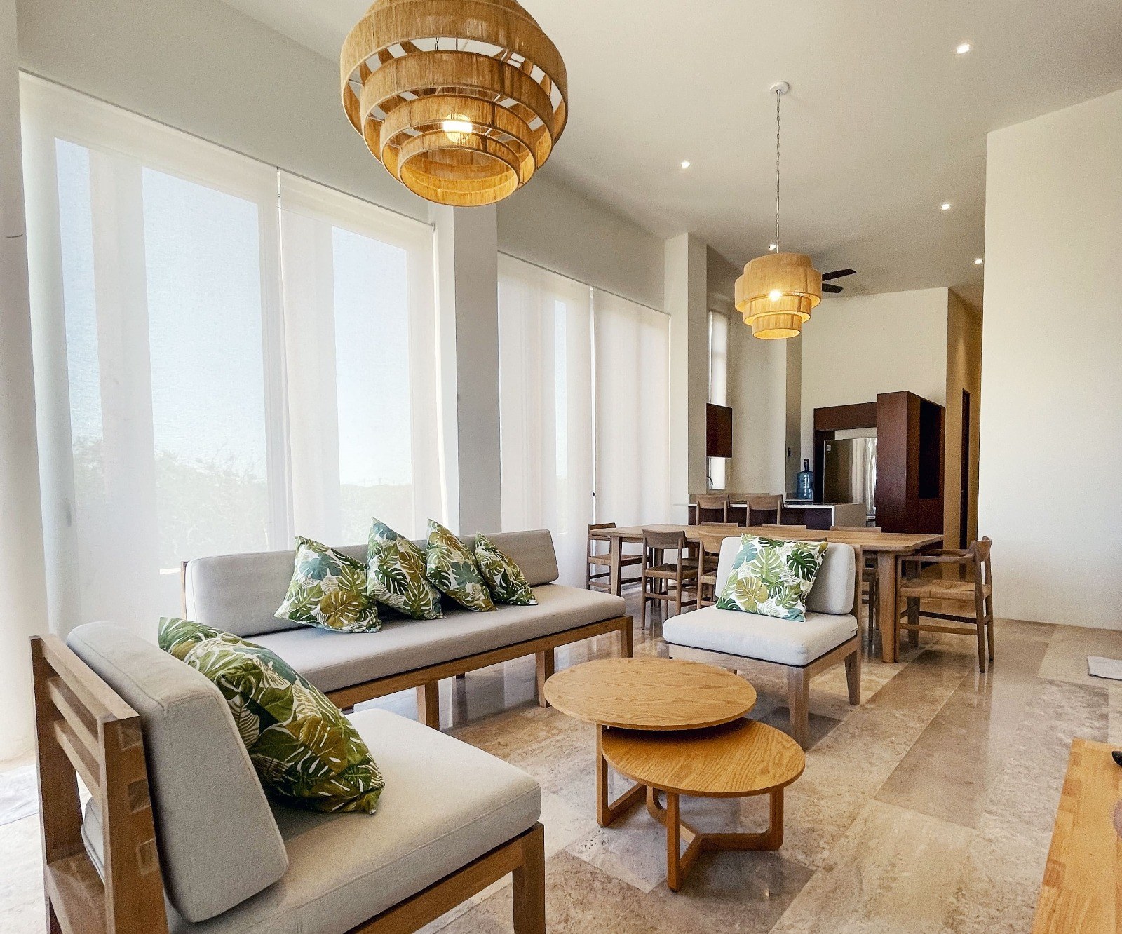 Departamento en PLANTA BAJA, amueblado, de 3 recámaras, en Telchac Puerto.