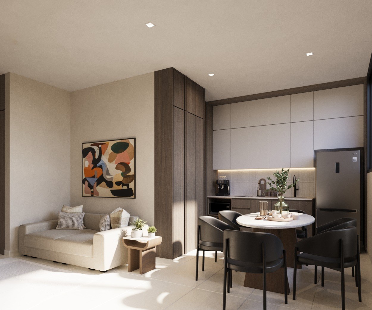 Departamento en planta baja, de 1 recámara, con amenidades, en Temozón Norte.