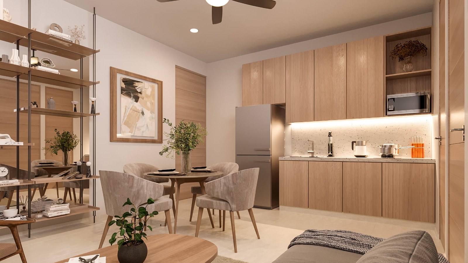 Departamento con amenidades en rooftop, de 1 recámara, en Santa Gertrudis Copo.