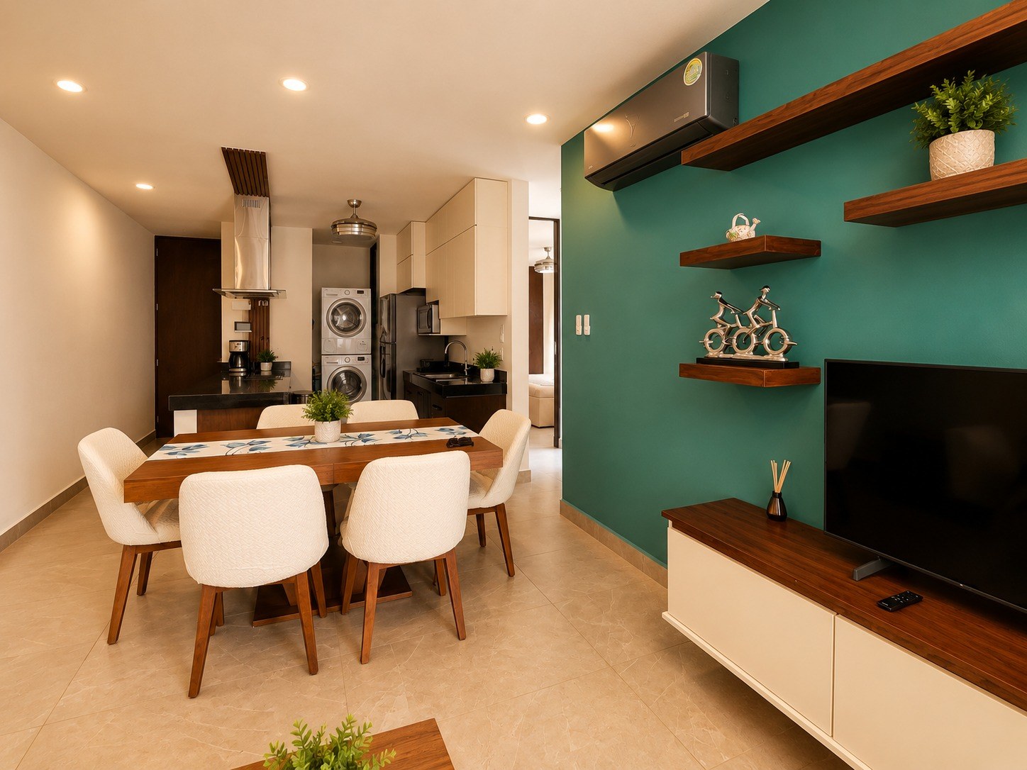Departamento de 2 recámaras, en PLANTA BAJA, amueblado, en Montebello.