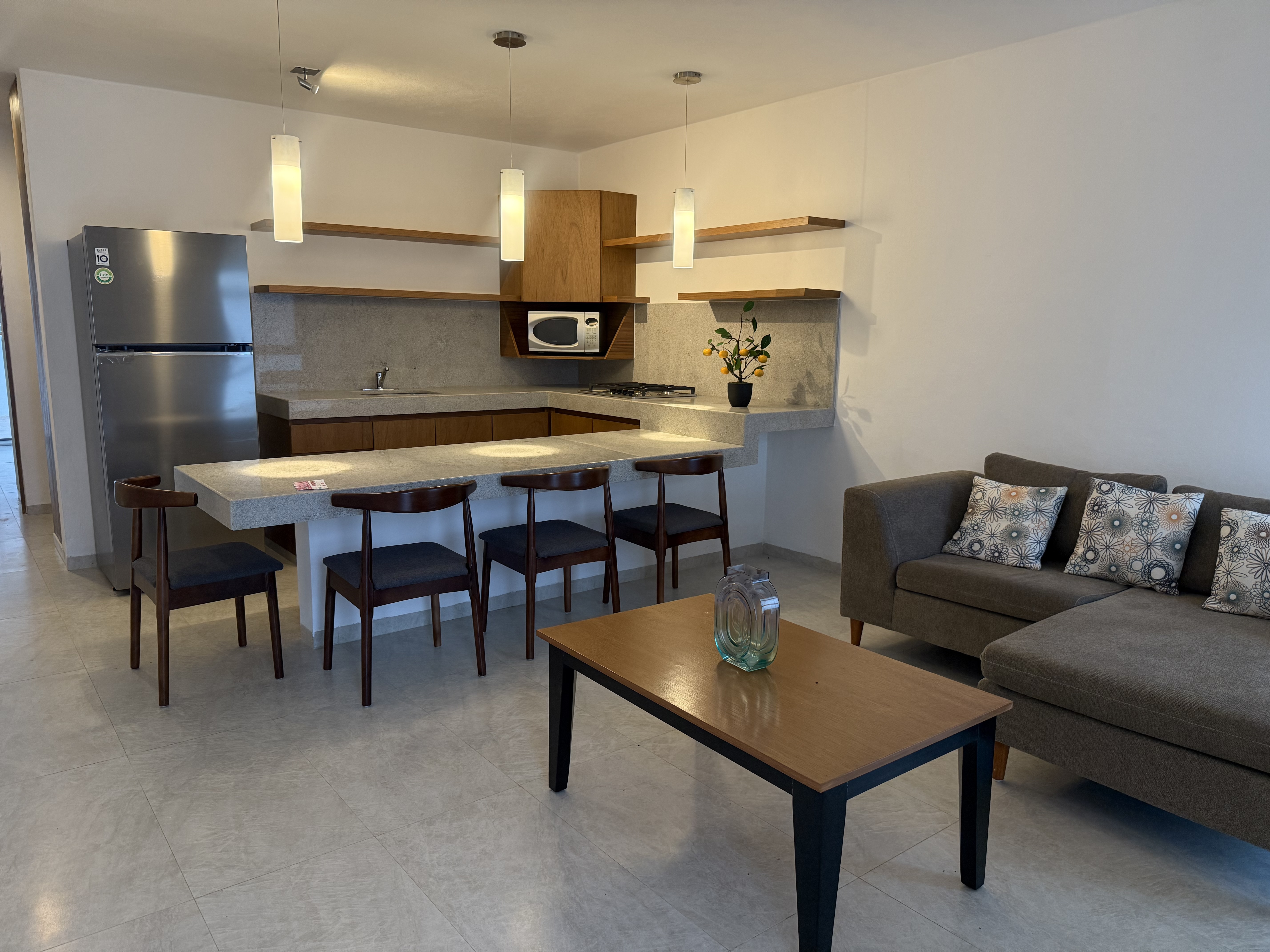 Departamento de 1 recámara, amueblado. a pocas cuadras de la Av. García Lavin.