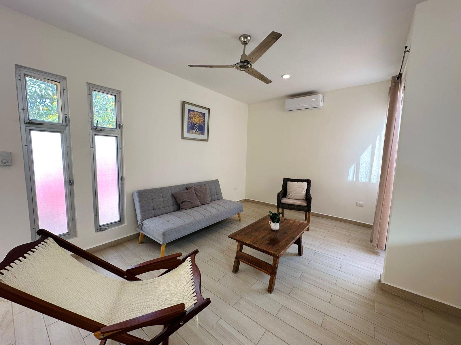 Departamento amueblado, de una recámara, en PB, cerca de Carretera Progreso.