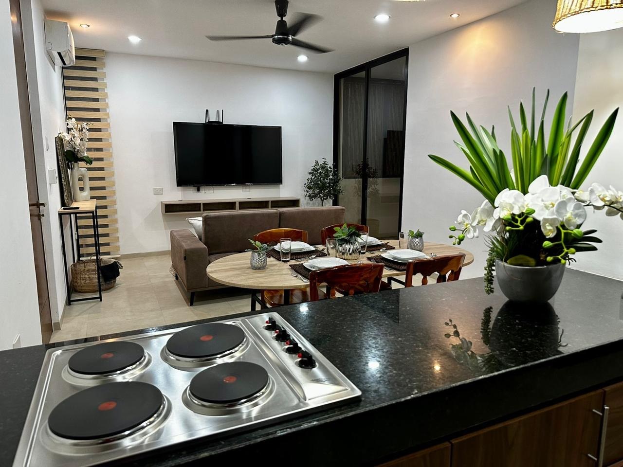 Departamento de 1 recámara, amueblado, en privada.