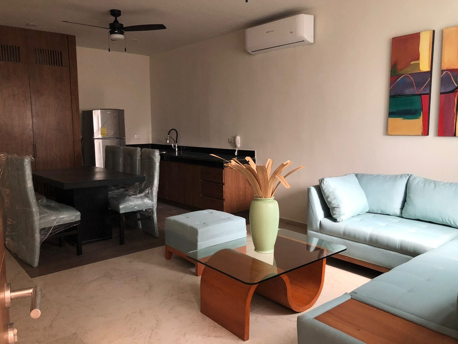 Departamento de 1 recamara, amueblado, dentro de periférico.