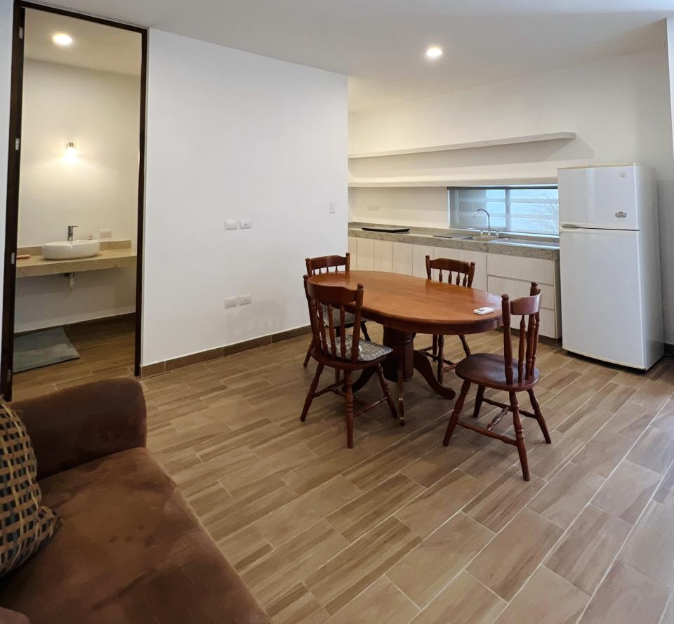 Departamento amueblado, en planta baja.