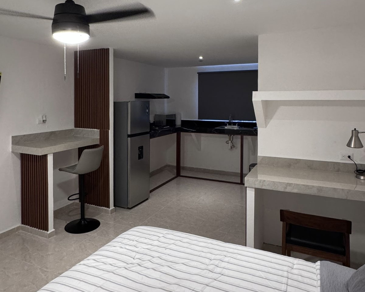 Departamento amueblado, tipo estudio, con servicios incluidos (NO AVAL)